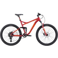 Велосипед Stark Tactic FS 27.4 HD р.18 2024 (красный матовый/оранжевый)