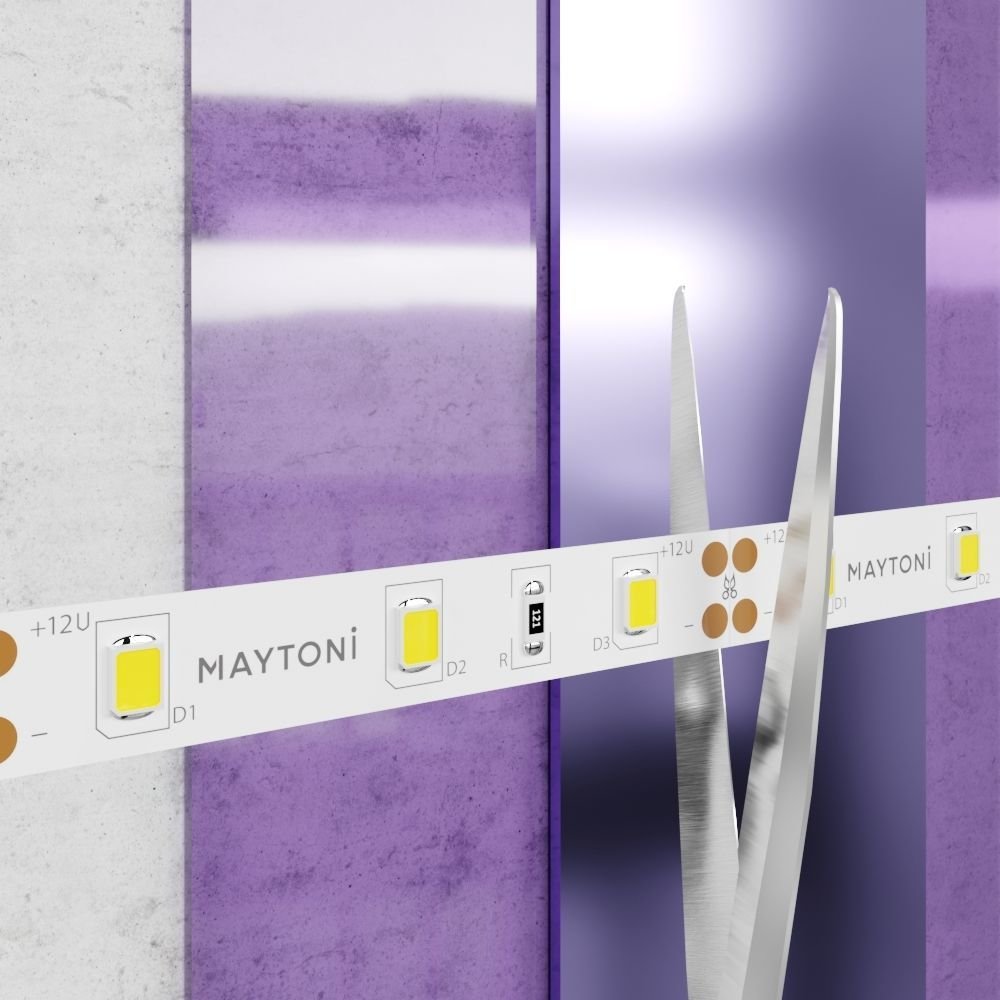 

Светодиодная лента Maytoni Led strip 12В 2835 7.2Вт/м 6000К IP20 20003