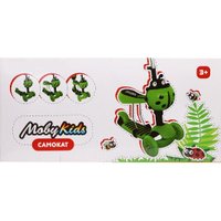 Трехколесный самокат Moby Kids Божья коровка 3 в 1 641274 (зеленый)