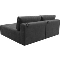 Угловой диван Лига диванов Лига-060 НПБ угол универсальный 129508 (велюр Brut 16 темно-серый)