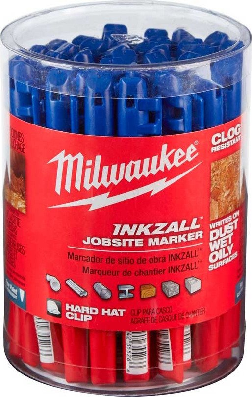 

Набор маркеров строительных Milwaukee Inkzall 4932492126 (36 шт, синий)