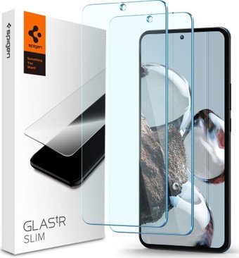 Защитное стекло Spigen Glas.TR Slim для Xiaomi 12T Pro/12T AGL05918 (2шт)