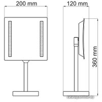 Косметическое зеркало Wasserkraft K-1007