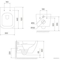 Унитаз подвесной IDDIS Torr TORRDSEi25