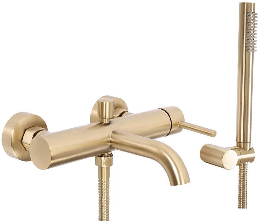 

Смеситель Rea Lungo Matt Gold B8010 (белый)