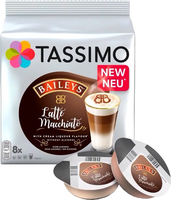 Кофе в капсулах Tassimo Baileys Latte Macchiato 16 шт