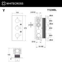 Смеситель Whitecross Y Y1238BL (черный матовый)