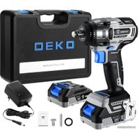 Гайковерт Deko DKIS20 063-4033 (с 2-мя АКБ, кейс)