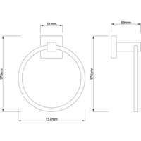 Держатель для полотенца Lauter 21SH3071 (Chrome)