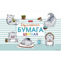 Набор цветной бумаги Hatber Приключения кота Пирожка 10Ббх5_28043 (10 цв.)