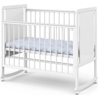 Классическая детская кроватка Indigo Classic колесо-качалка (белая аляска)