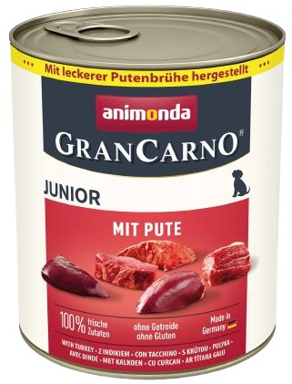 

Консервированный корм для собак Animonda GranCarno для щенков с индейкой 800 г