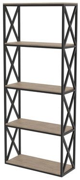 

Стеллаж TMB Loft Саймон ЛДСП 90x40x160 (дуб денвер трюфель)