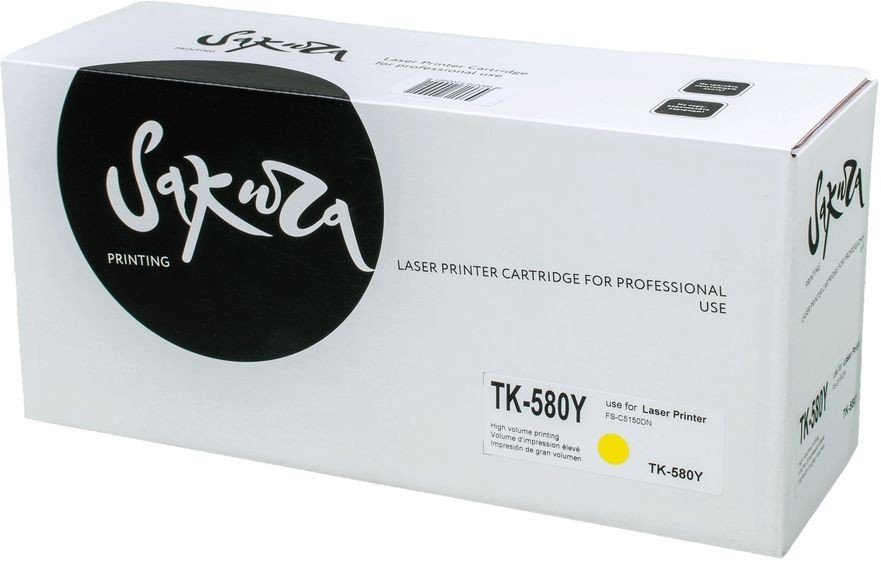 

Картридж Sakura Printing SATK580Y (аналог Kyocera Mita TK-580Y)