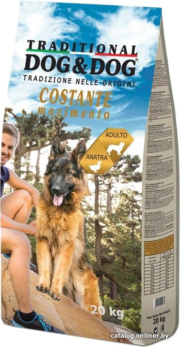 Сухой корм для собак Dog&Dog Adult Traditional Costante Movimento 20 кг