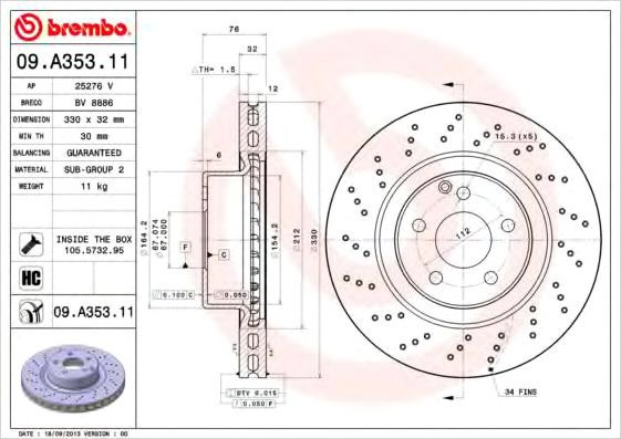 

Brembo 09A35311