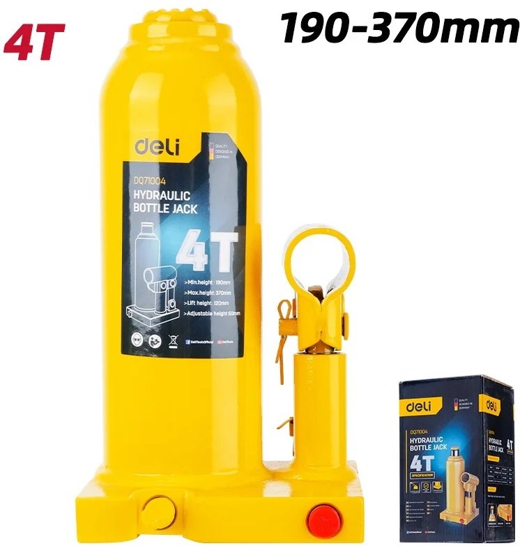 

Бутылочный домкрат Deli DQ71004 4т