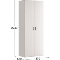 Шкаф-гармошка Трия Тиффани 407.001.000 (кашемир/кашемир матовый) в Пинске