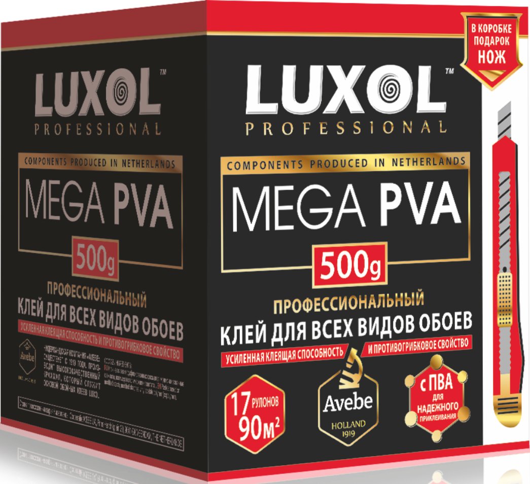 

Клей для обоев Luxol Professional Mega PVA (500 г)