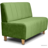 Диван Brioli Руди полоса двухместный (V9-фисташковый)