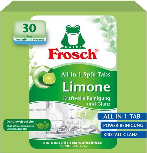

Таблетки для посудомоечной машины Frosch Лимон 30 шт
