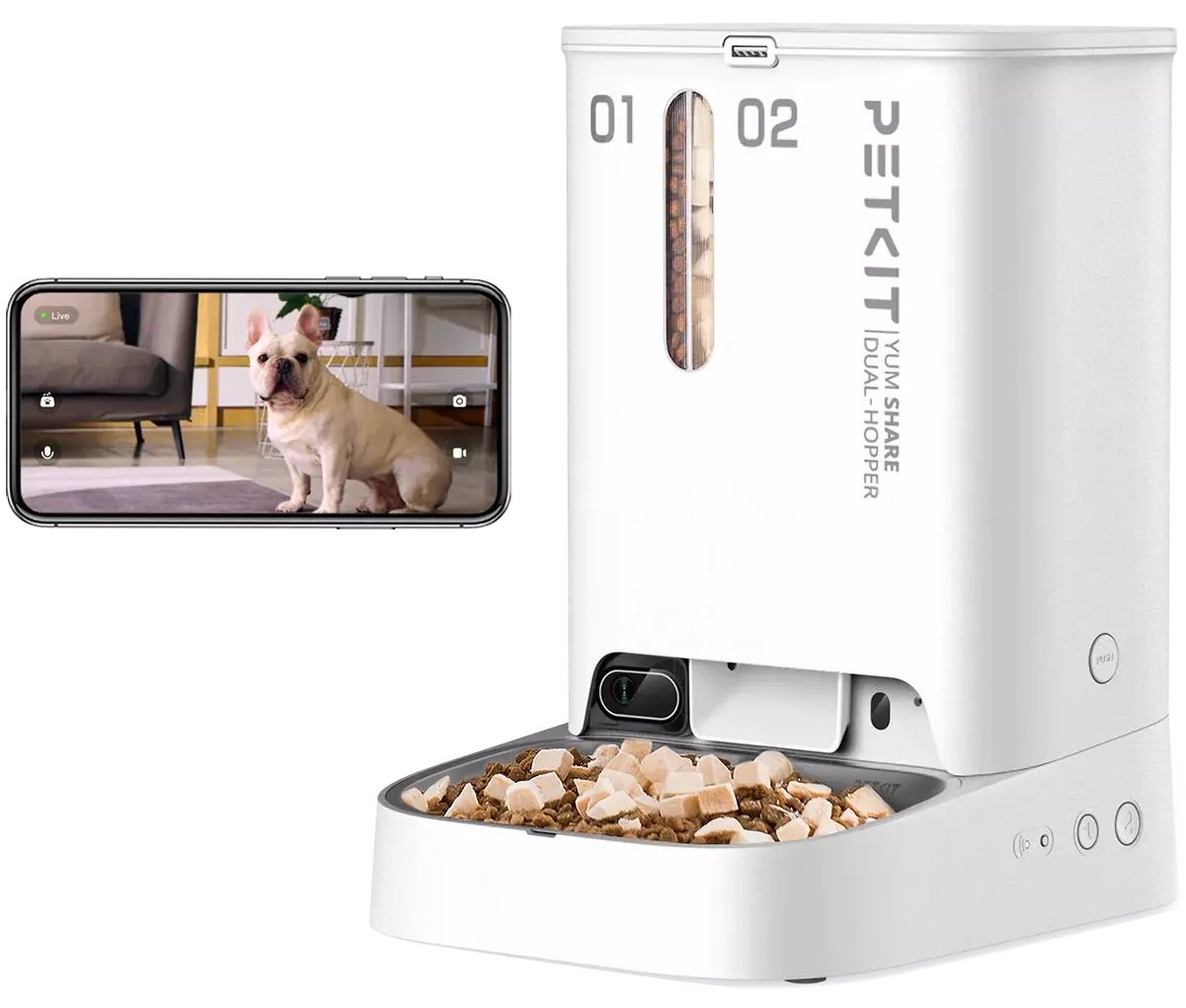 

Кормушка электронная Petkit Fresh Element YumShare Dual Hopper (белый)