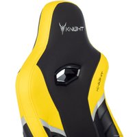 Игровое (геймерское) кресло Knight Thunder 5X (черный/желтый)