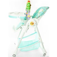 Высокий стульчик ForKiddy Podium Toys 0+ (два чехла +х/б вкладыш, бирюзовый)