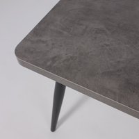 Кухонный стол Мамадома Borg radial-120 раздвижной 120-160х80 (дымчатая керамика/черный)