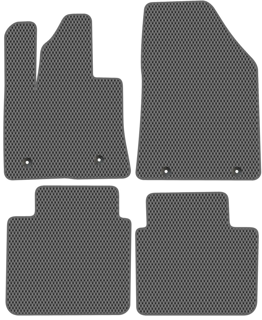 

Комплект ковриков для авто Alicosta Zeekr X I (suv / Электро (4мест)) 2023 - Н.В. (серый, ромб)