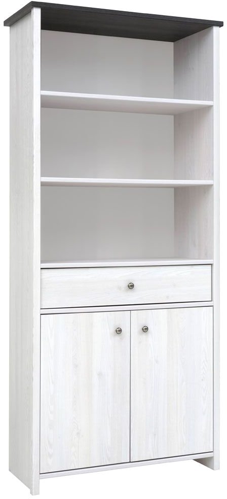 

Книжный шкаф Black Red White Порто REG2D1S (джанни/сосна ларико)
