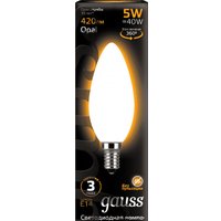 Светодиодная лампочка Gauss Filament Candle Opal C35 E14 5 Вт 2700 К 103201105