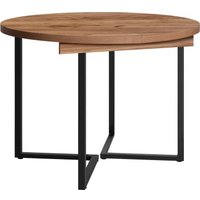 Кухонный стол Millwood Лофт Лондон раздвижной D110-150x110x76 (дуб табачный Craft/металл черный)