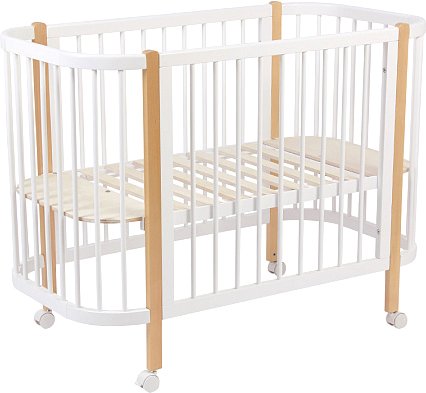 

Классическая детская кроватка Polini Kids Simple 350 (белый/натуральный)