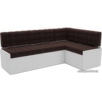 Угловой диван Мебель-АРС Ганновер правый 208x82x133 (велюр шоколад HB-178 16)