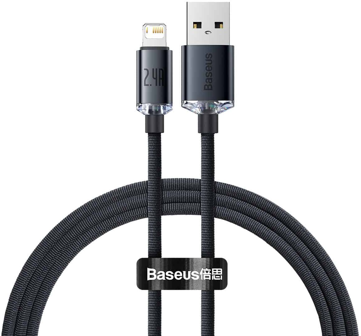 

Кабель Baseus CAJY000101 USB Type-A - Lightning (2 м, черный)