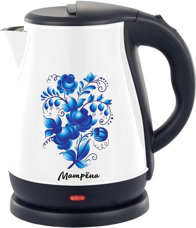 

Электрический чайник Матрена MA-003 (белый, гжель)