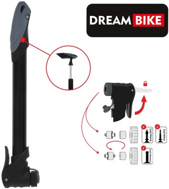 Насос ручной велосипедный Dream Bike 5259601