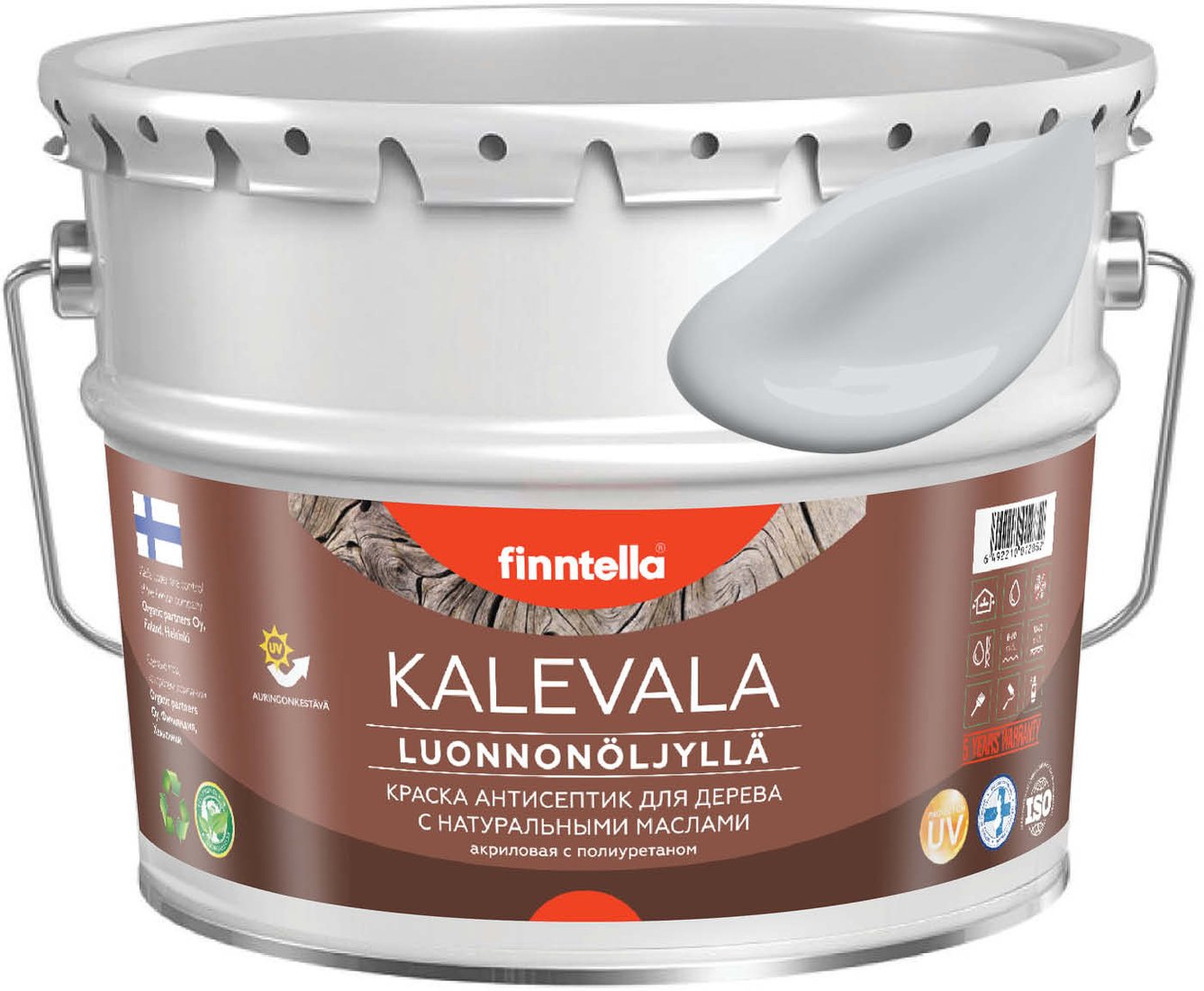 

Краска Finntella Kalevala Pikkukivi F-13-1-9-FL048 9 л (серый)