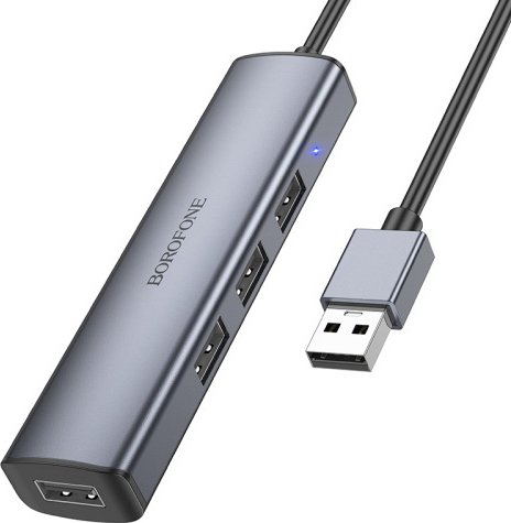 

USB-хаб Borofone DH12 USB Type-A (4 x USB 2.0, 1.2 м)
