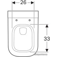 Унитаз подвесной Geberit MyDay Rimfree 201.460.60.0 (без сиденья)