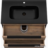  Brevita Тумба под умывальник Monsour 80 MON-09080-0102Я (черный/темное дерево)