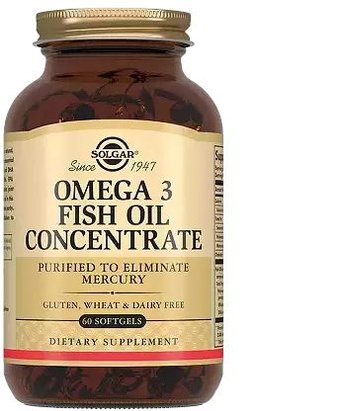 БАД Solgar Концентрат рыбьего жира Омега-3 (60 капсул)