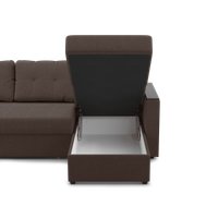 Угловой диван Mio Tesoro Атланта Лайт 111 (Savana Chocolate)