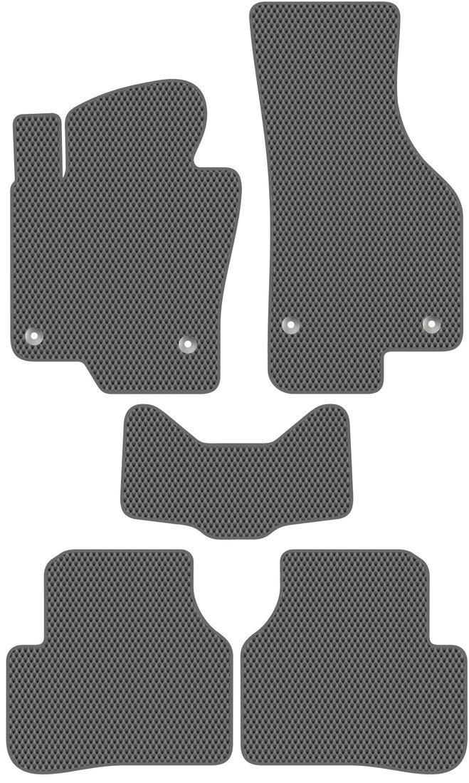 

Комплект ковриков для авто Alicosta Volkswagen Passat VI, VII (седан / B7, B6) 2005 - 2015 (серый, ромб)
