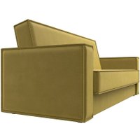 Диван Лига диванов Куба книжка 122047 (микровельвет желтый)