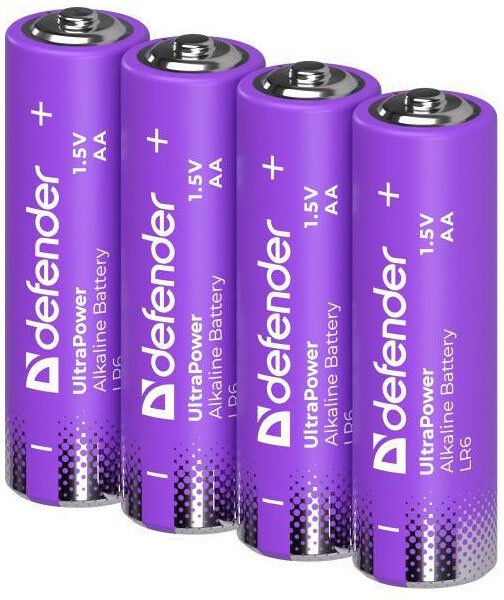 

Батарейка Defender AA 1.5V LR6-4BL (4 шт)