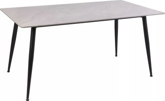 Кухонный стол Signal Rion 160/90/76 (серый лак/черный)