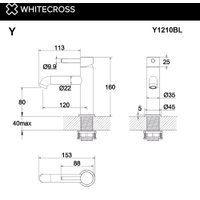 Смеситель Whitecross Y Y1210GLB (брашированное золото)