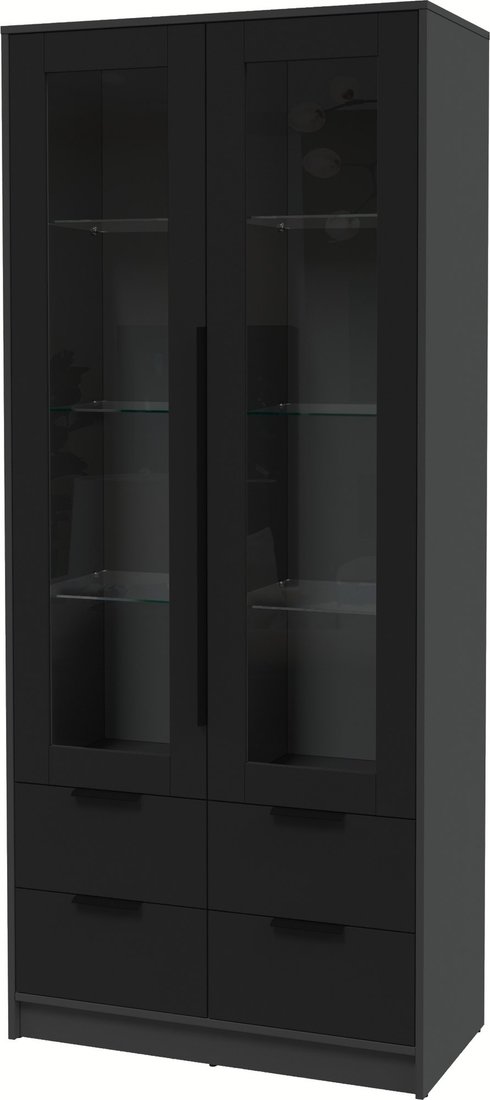 

Шкаф-витрина Интерлиния Концепт КТ-ШВ2 (черный/антрацит)